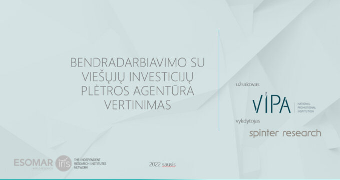 Nuomonės tyrimas: klientai ir partneriai yra linkę rekomenduoti VIPA